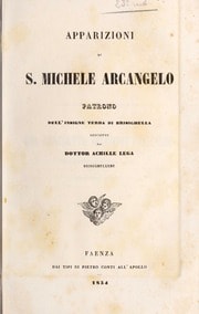 Cover of Apparizioni di S. Michele Arcangelo, patrono dell'insigne terra di Brisighella