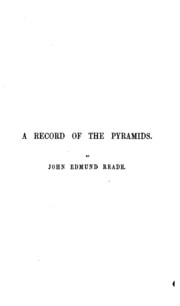 Cover of A Record of the Pyramids: A Drama in Ten Scenes