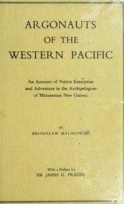 Cover of Argonauts of the Western Pacific: An Account of Native Enterprise and Adventure in the Archipelagoes of Melanesian New Guinea