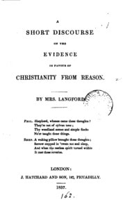 Cover of A short discourse on the evidence in favour of Christianity from reason