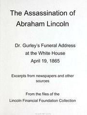 Cover of The assassination of Abraham Lincoln