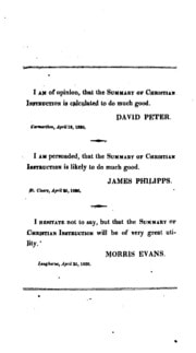 Cover of A summary of Christian instruction: consisting of readings and parallel passages, selected from