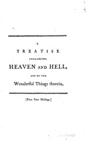 Cover of A Treatise Concerning Heaven and Hell and of the Wonderful Things Within