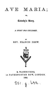 Cover of Ave Maria; or, Catesby's story