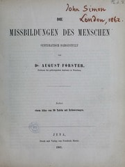 Cover of Die Missbildungen des Menschen [electronic resource]