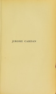 Cover of Jerome Cardan