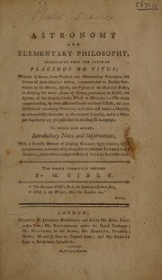 Cover of Astronomy and elementary philosophy