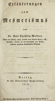 Cover of Erläuterungen zum Mesmerismus