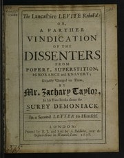 Cover of The Lancashire Levite rebuk'd