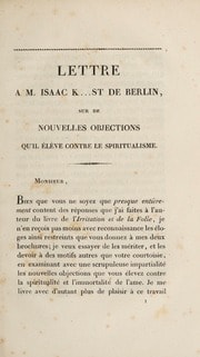 Cover of Lettre à M. Isaac K---st de Berlin