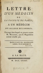 Cover of Lettre d'un médecin de la Faculté de Paris, a un médecin du College de Londres