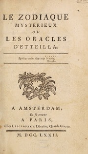 Cover of Le zodiaque mystérieux, ou, les oracles d'Etteilla