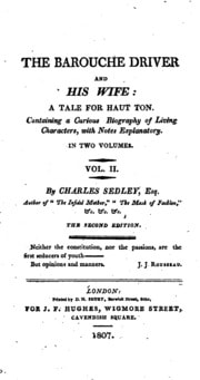 Cover of The barouche driver and his wife