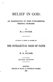 Cover of Belief in God: An Examination of Some Fundamental Theistic Problems