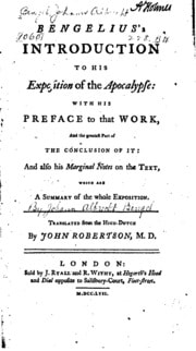Cover of Bengelius's Introduction to His Exposition of the Apocalypse: With His Preface to that Work, and