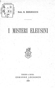 Cover of I Misteri Eleusini