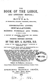 Cover of THE BOOK OF THE LODGE