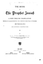 Cover of The Book of the Prophet Isaiah: A New English Translation, Printed in Colors Exhibiting the