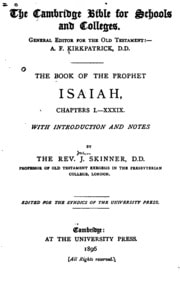 Cover of The Book of the Prophet Isaiah
