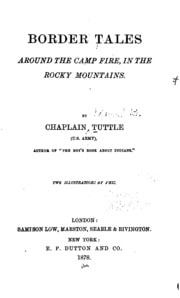 Cover of Border Tales: Around the Camp Fire, in the Rocky Mountains