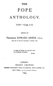 Cover of British Anthologies