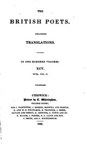 Cover of The British poets, including translations