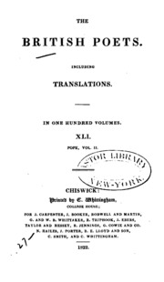 Cover of The British Poets: Including Translations