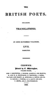 Cover of The British Poets: Including Translations