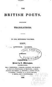Cover of The British Poets: Including Translations
