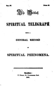 Cover of The British spiritual telegraph