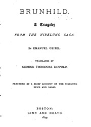 Cover of Brunhild: A Tragedy from the Nibelung Saga