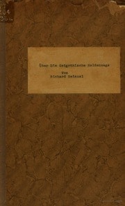 Cover of Über die ostgothische Heldensage