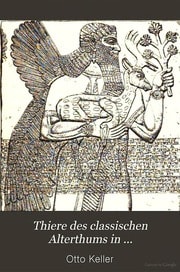 Cover of Thiere des classischen Alterthums in culturgeschichtlicher Beziehung