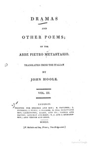 Cover of Dramas and Other Poems Zenobia. Themistocles. Siroes. Regulus. Romulus and Hersilia. The discovery of Joseph. Cantatas