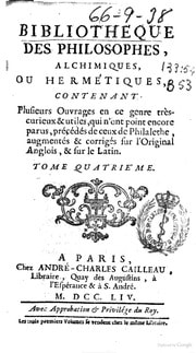 Cover of Bibliotheque des philosophes, alchimiques, ou hermétiques