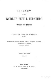 Cover of Library of the world's best literature