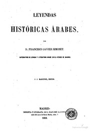 Cover of Leyendas históricas árabes