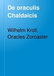 Cover of De oraculis chaldaicis
