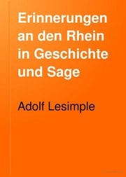Cover of Erinnerungen an den Rhein in Geschichte und Sage