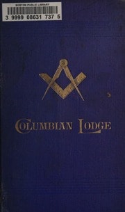 Cover of By-laws of Columbian Lodge