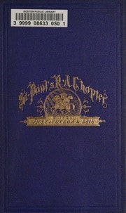 Cover of Charter and by-laws of St. Paul's Royal Arch Chapter, Boston; instituted December 10, A.D. 1818. Together with biographical sketches of distinguished members