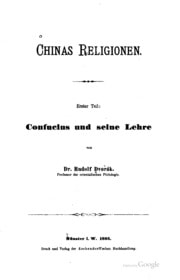 Cover of Chinas religionen