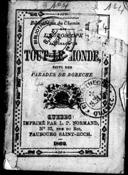 Cover of L'Horoscope à l'usage de tout le monde [microforme]