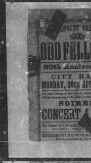 Cover of Independent Order of Odd Fellows 50th anniversary! City Hall, Monday, 26th April, 1869 [microform]