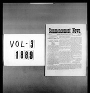 Cover of The commencement news [microform]