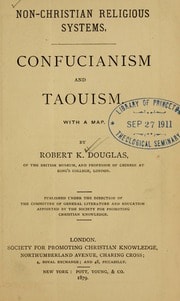 Cover of Confucianism and Taouism