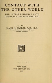 Cover of Contact With the Other World: The Latest Evidence as to Communication With the Dead