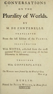 Cover of Conversations on the plurality of worlds