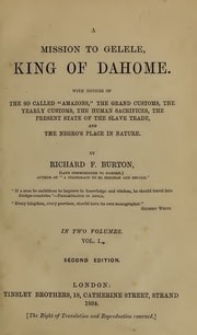Cover of Mission to Gelele, King of Dahome