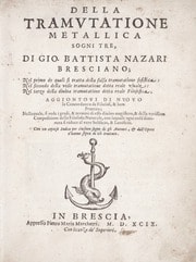 Cover of Della tramutatione metallica sogni tre